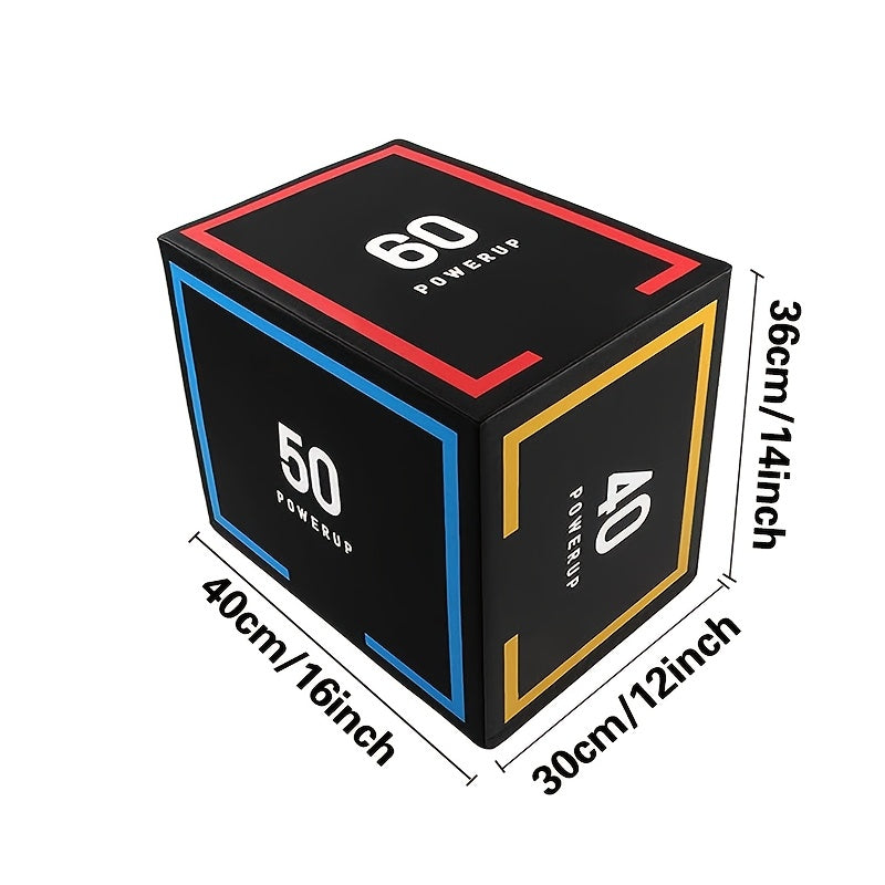 Premium Black Multifunction Jump Training Box with Non-Slip Surface