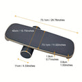 Premium Black Wooden Surf Balance Board for Core Training