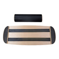 Premium Black Wooden Surf Balance Board for Core Training