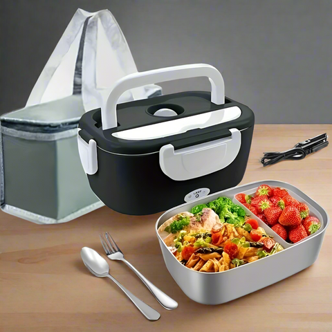Premium Electric Heated Rice Box Portable Food Warmer with Stainless Steel Liner