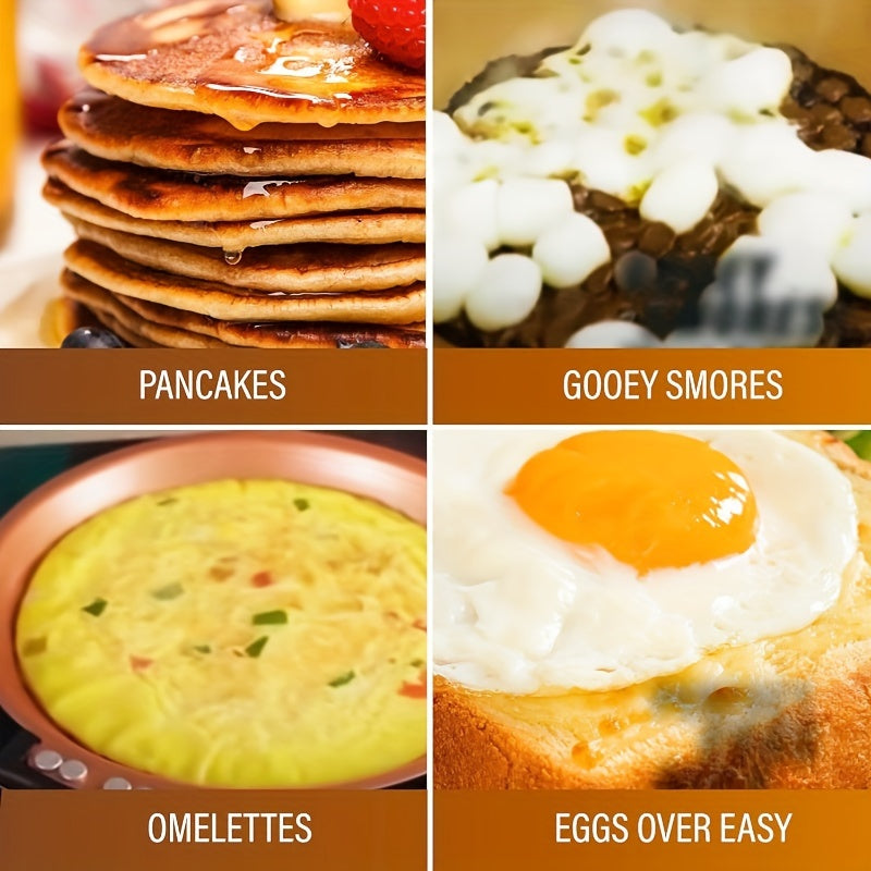 Premium Copper Titanium Pancake & Omelette Pan – Yellow Non-Stick Double-Sided
