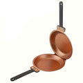 Premium Copper Titanium Pancake & Omelette Pan – Yellow Non-Stick Double-Sided
