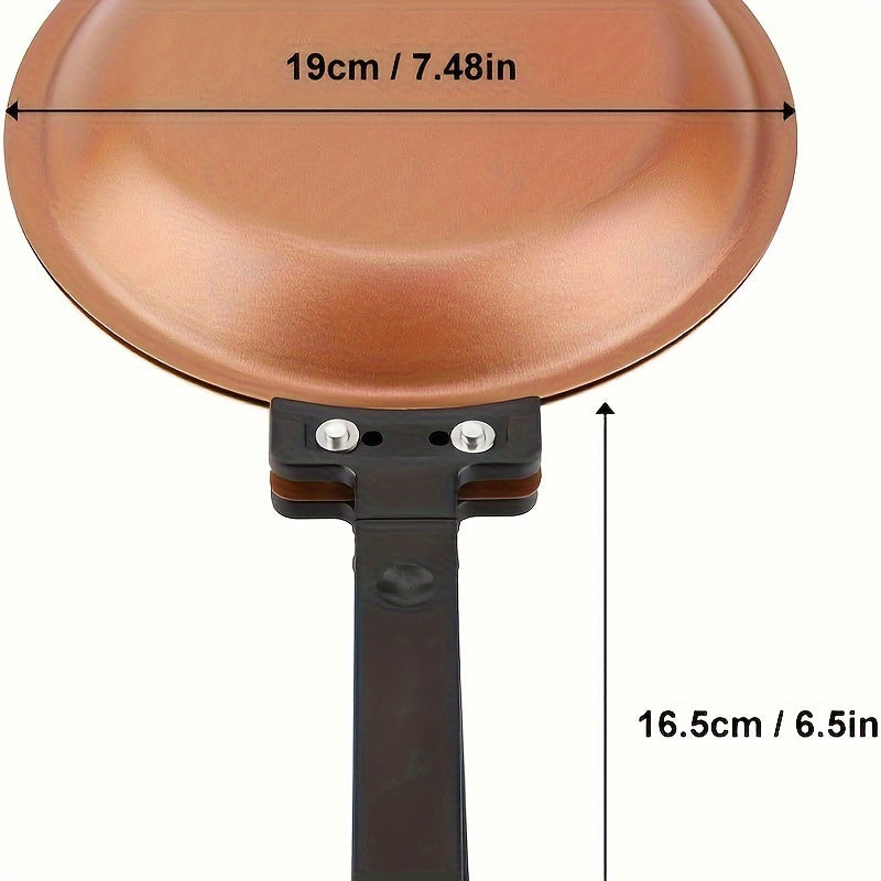 Premium Copper Titanium Pancake & Omelette Pan – Yellow Non-Stick Double-Sided