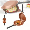 Premium Copper Titanium Pancake & Omelette Pan – Yellow Non-Stick Double-Sided