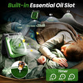 Premium Green 20000mAh Solar Camping Fan with LED Light USB Rechargeable
