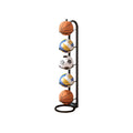 Premium Black 5-Tier Metal Sports Ball Rack Organiser