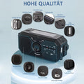 Premium Black 1200mAh Emergency Solar Hand Crank Radio