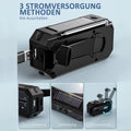 Premium Black 1200mAh Emergency Solar Hand Crank Radio