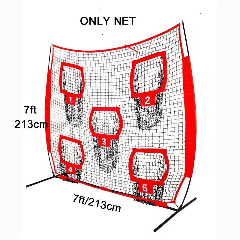 Premium Football Target Throwing Net with 5 Pockets - 213 x 213cm