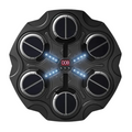 Premium Black Wall-Mounted Smart Boxing Game with LED Targets & Gloves