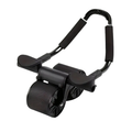 Premium Black Automatic Rebound Ab Roller with Elbow Pads