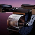 Premium Black Automatic Rebound Ab Roller with Elbow Pads