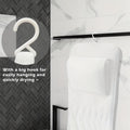 White Full Body Bathtub Pillow 123x40cm Quick Dry Bath Cushion with 11 Suction Cups