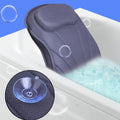 Grey Full Body Bathtub Mat Pillow with 12 Suction Cups and Quick Dry Fabric