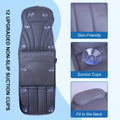 Grey Full Body Bathtub Mat Pillow with 12 Suction Cups and Quick Dry Fabric