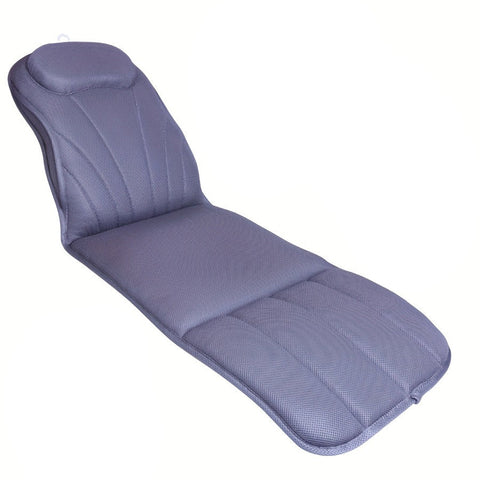 Grey Full Body Bathtub Mat Pillow with 12 Suction Cups and Quick Dry Fabric