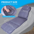 Grey Full Body Bathtub Mat Pillow with 12 Suction Cups and Quick Dry Fabric