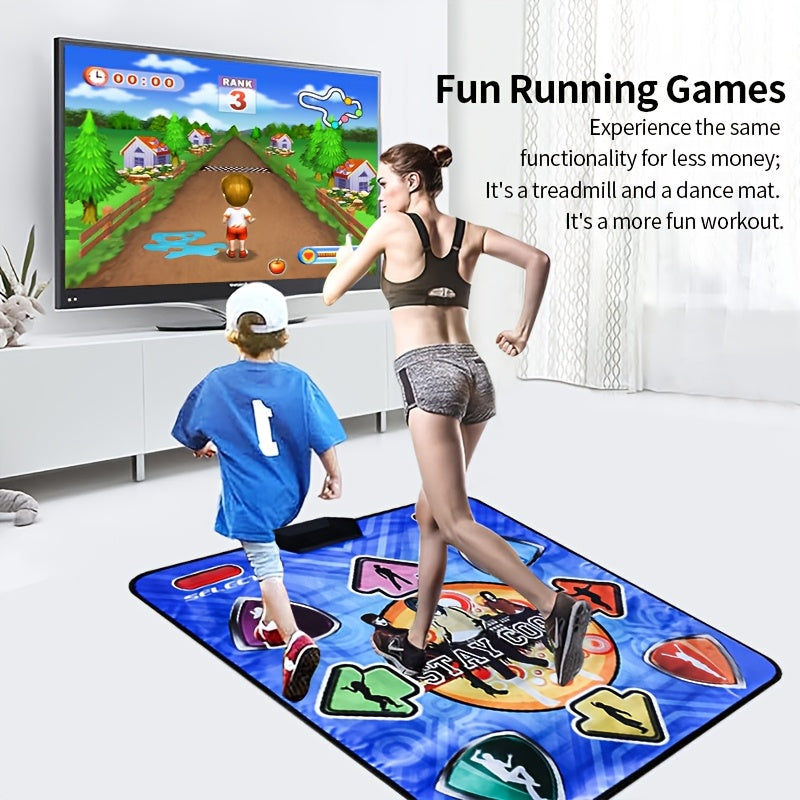 Premium Blue Dance Mat with 200 Plus Games and Songs USB Powered 93x81cm