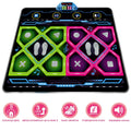 Premium Double LED Dance Pad Rhythm Game Mat 105x90cm with Music and Lights