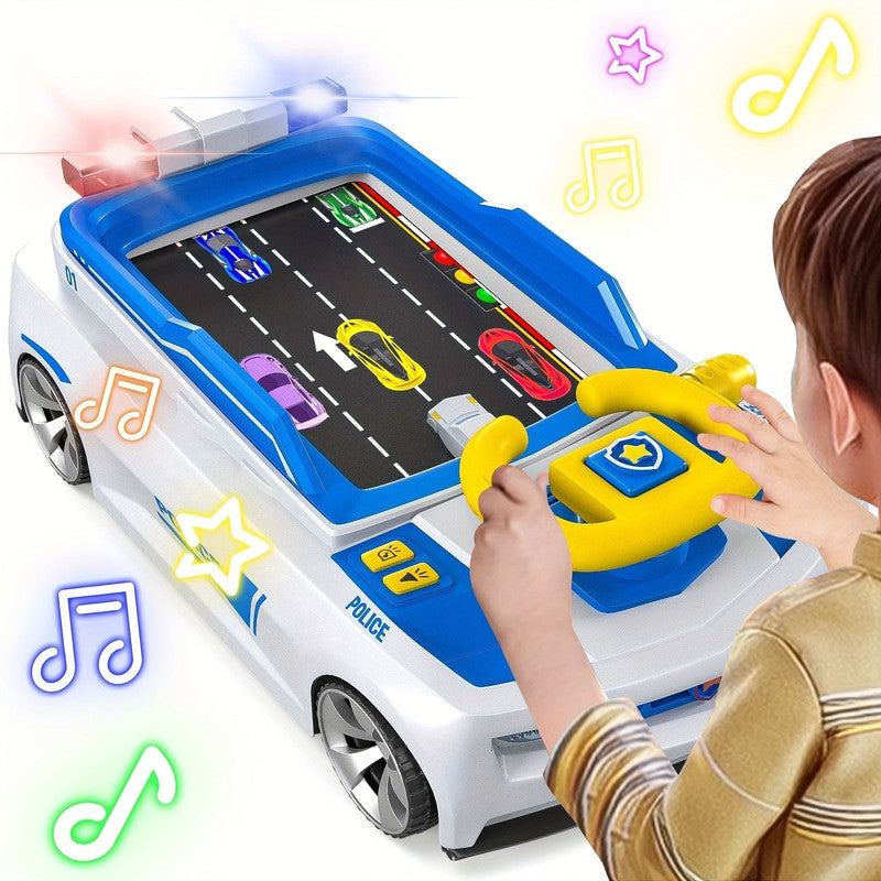 Premium Kids Car Play Suction Racing Game Console USB Charging with Lights Music