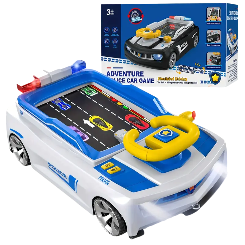 Premium Kids Car Play Suction Racing Game Console USB Charging with Lights Music