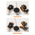 Auto Hand Training Robot Glove XXL Right Hand Black Orange Rehabilitation Aid