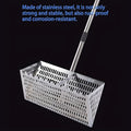 Premium Adjustable Metal Beach Sifter Rake – Silver Sand Scoop Tool