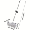Premium Adjustable Metal Beach Sifter Rake – Silver Sand Scoop Tool