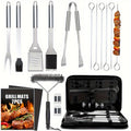Premium 17 Piece Stainless Steel BBQ Grill Accessories Set
