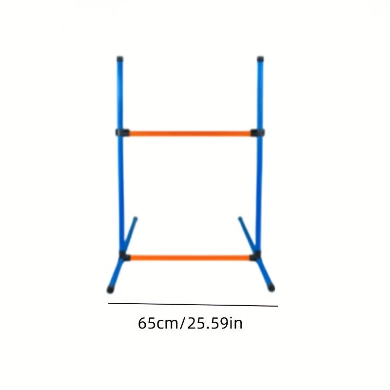 Premium Dog Agility Training Set with Adjustable PVC Poles