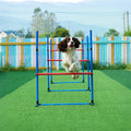 Premium Dog Agility Training Set with Adjustable PVC Poles