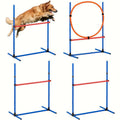 Premium Dog Agility Training Set with Adjustable PVC Poles