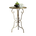 Vintage  Metal Scrollwork Side Table 40x40x56cm
