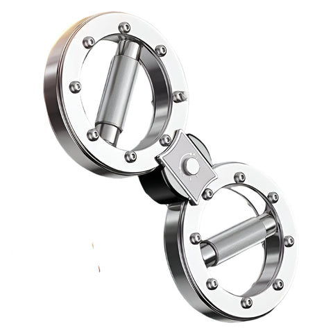 Premium Silvery Adjustable Forearm Exerciser with 360° Rotation