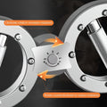 Premium Silvery Adjustable Forearm Exerciser with 360° Rotation