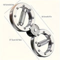 Premium Silvery Adjustable Forearm Exerciser with 360° Rotation