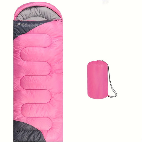 Rosy Four-Season Rectangular Sleeping Bag for Adults - SuperSaverAU - view 2