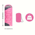 Rosy Four-Season Rectangular Sleeping Bag for Adults - SuperSaverAU - view 5