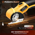 Premium Cordless Electric Fabric Cutter with USB Charging - Yellow