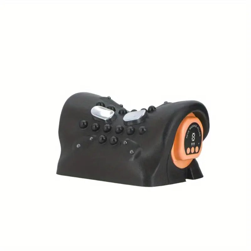 Black Electric Neck and Shoulder Massager with Heat USB Rechargeable Design