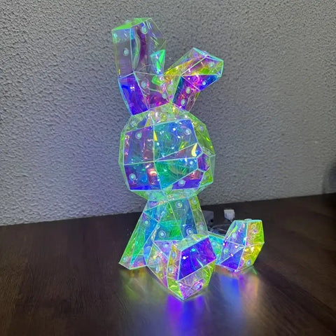 Premium Rabbit LED Bunny Lamp – Blue USB & Battery Powered