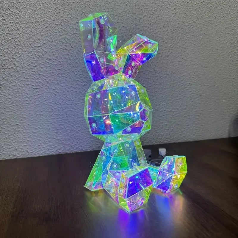 Premium Rabbit LED Bunny Lamp – Blue USB & Battery Powered