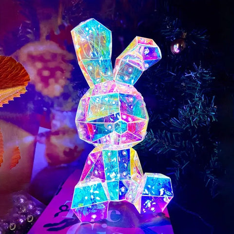 Premium Rabbit LED Bunny Lamp – Blue USB & Battery Powered