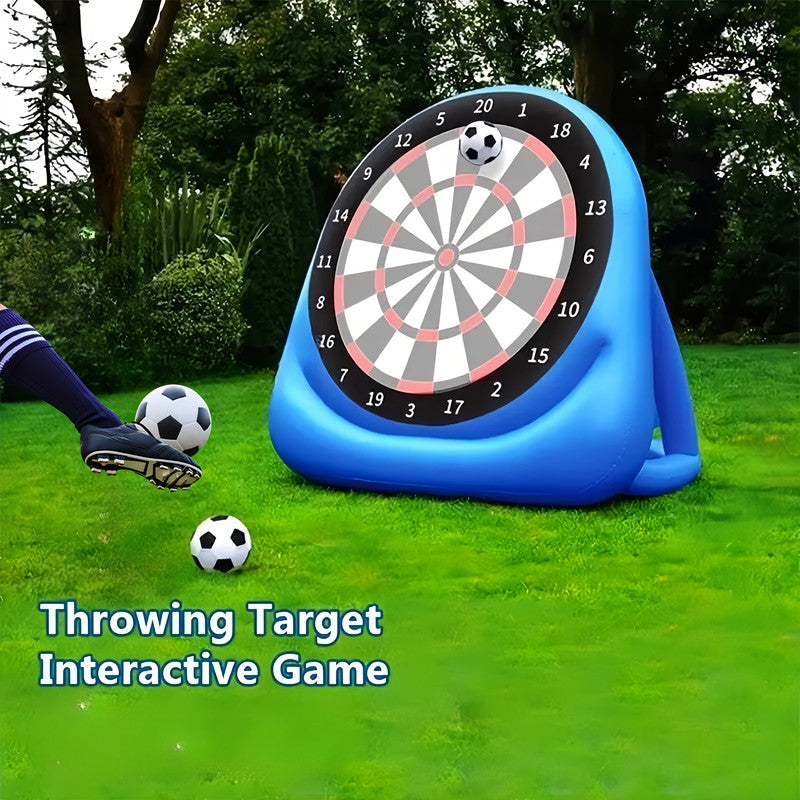 Premium Inflatable Dart Board Game with 2 Soccer Balls