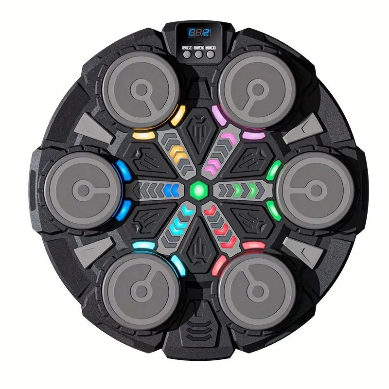 Premium Black Wall-Mounted Music Boxing Machine with Lights