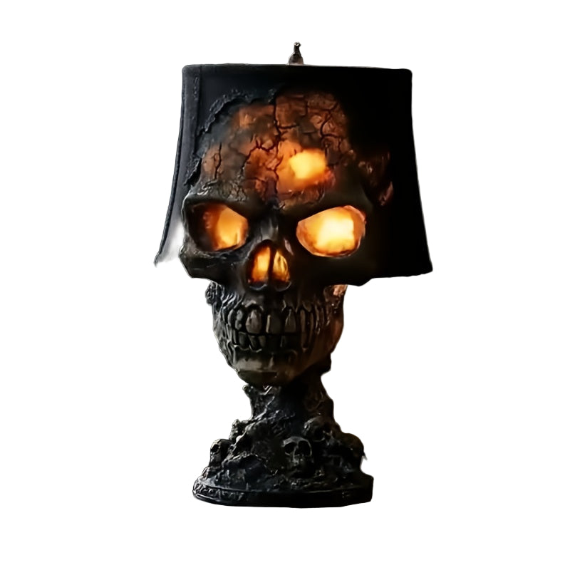 Premium Lava Skull Lamp – USB Halloween Night Light 20cm