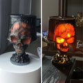 Premium Lava Skull Lamp – USB Halloween Night Light 20cm
