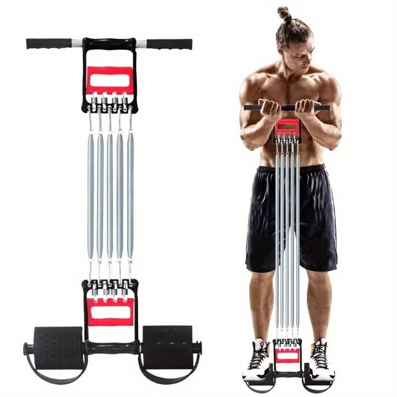 Premium Black Multifunctional Spring Pedal Puller Fitness Tensioner