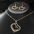 Heart Shaped Rhinestone Jewelry Set for Women - SuperSaverAU - view 3