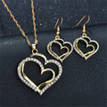 Heart Shaped Rhinestone Jewelry Set for Women - SuperSaverAU - view 4
